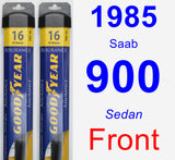 Front Wiper Blade Pack for 1985 Saab 900 - Assurance