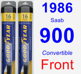 Front Wiper Blade Pack for 1986 Saab 900 - Assurance