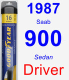 Driver Wiper Blade for 1987 Saab 900 - Assurance