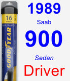 Driver Wiper Blade for 1989 Saab 900 - Assurance