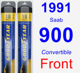 Front Wiper Blade Pack for 1991 Saab 900 - Assurance