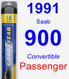 Passenger Wiper Blade for 1991 Saab 900 - Assurance