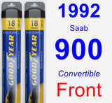 Front Wiper Blade Pack for 1992 Saab 900 - Assurance