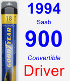 Driver Wiper Blade for 1994 Saab 900 - Assurance