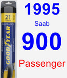 Passenger Wiper Blade for 1995 Saab 900 - Assurance