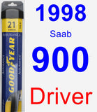 Driver Wiper Blade for 1998 Saab 900 - Assurance