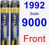 Front Wiper Blade Pack for 1992 Saab 9000 - Assurance