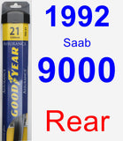 Rear Wiper Blade for 1992 Saab 9000 - Assurance