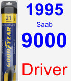 Driver Wiper Blade for 1995 Saab 9000 - Assurance
