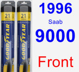 Front Wiper Blade Pack for 1996 Saab 9000 - Assurance