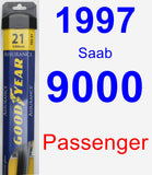 Passenger Wiper Blade for 1997 Saab 9000 - Assurance