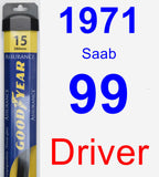 Driver Wiper Blade for 1971 Saab 99 - Assurance