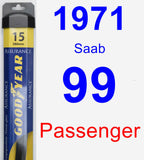 Passenger Wiper Blade for 1971 Saab 99 - Assurance