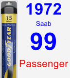Passenger Wiper Blade for 1972 Saab 99 - Assurance