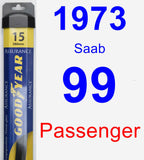 Passenger Wiper Blade for 1973 Saab 99 - Assurance