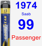 Passenger Wiper Blade for 1974 Saab 99 - Assurance