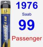 Passenger Wiper Blade for 1976 Saab 99 - Assurance