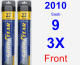 Front Wiper Blade Pack for 2010 Saab 9-3X - Assurance