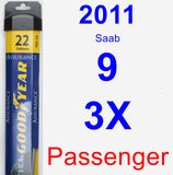 Passenger Wiper Blade for 2011 Saab 9-3X - Assurance