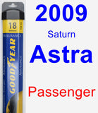 Passenger Wiper Blade for 2009 Saturn Astra - Assurance