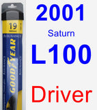 Driver Wiper Blade for 2001 Saturn L100 - Assurance