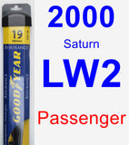 Passenger Wiper Blade for 2000 Saturn LW2 - Assurance