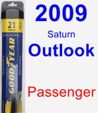 Passenger Wiper Blade for 2009 Saturn Outlook - Assurance