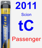 Passenger Wiper Blade for 2011 Scion tC - Assurance