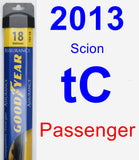 Passenger Wiper Blade for 2013 Scion tC - Assurance