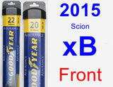 Front Wiper Blade Pack for 2015 Scion xB - Assurance