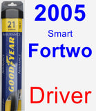 Driver Wiper Blade for 2005 Smart Fortwo - Assurance