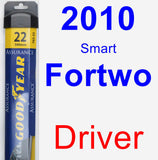 Driver Wiper Blade for 2010 Smart Fortwo - Assurance