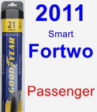 Passenger Wiper Blade for 2011 Smart Fortwo - Assurance