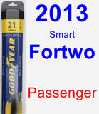 Passenger Wiper Blade for 2013 Smart Fortwo - Assurance