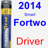 Driver Wiper Blade for 2014 Smart Fortwo - Assurance