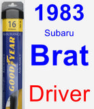 Driver Wiper Blade for 1983 Subaru Brat - Assurance