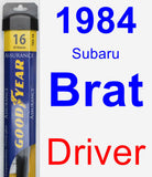 Driver Wiper Blade for 1984 Subaru Brat - Assurance