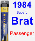 Passenger Wiper Blade for 1984 Subaru Brat - Assurance