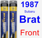 Front Wiper Blade Pack for 1987 Subaru Brat - Assurance