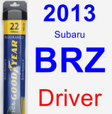 Driver Wiper Blade for 2013 Subaru BRZ - Assurance