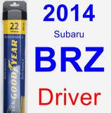 Driver Wiper Blade for 2014 Subaru BRZ - Assurance