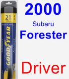 Driver Wiper Blade for 2000 Subaru Forester - Assurance