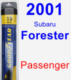 Passenger Wiper Blade for 2001 Subaru Forester - Assurance