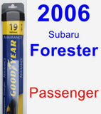 Passenger Wiper Blade for 2006 Subaru Forester - Assurance