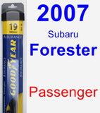 Passenger Wiper Blade for 2007 Subaru Forester - Assurance