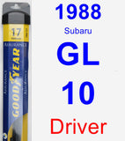 Driver Wiper Blade for 1988 Subaru GL-10 - Assurance