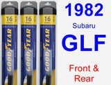 Front & Rear Wiper Blade Pack for 1982 Subaru GLF - Assurance