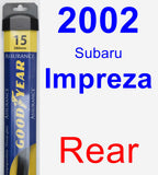 Rear Wiper Blade for 2002 Subaru Impreza - Assurance