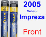 Front Wiper Blade Pack for 2005 Subaru Impreza - Assurance