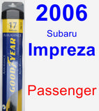 Passenger Wiper Blade for 2006 Subaru Impreza - Assurance